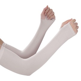 BARDATS Arm Cover, UV Protection, Cool to Contact, Arm Cover, UPF 50+, Long Length, Both Arms, Finger Type, Sun Protection, Sweat Absorbent, Quick Drying, UV Protection, Sports, Driving, Bicycle,