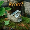 Gemmia Miniature Fairy Garden Reading Figurines- Smart Learning Pig Statue