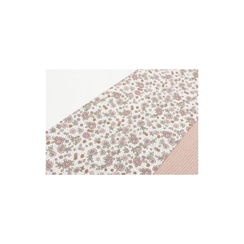 Jollein 008-524-67045 Kinderbettlaken Retro Flowers (120x150 cm)