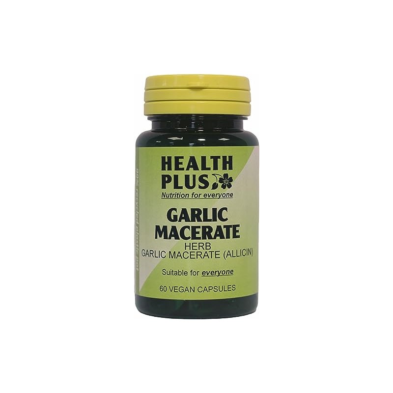 Health Plus Garlic Macerate 530mg Digestive Health Plant Supplement -