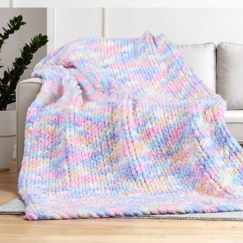 Bulky Chunky Yarn for Hand Knitting Blanket – #10 Jumbo