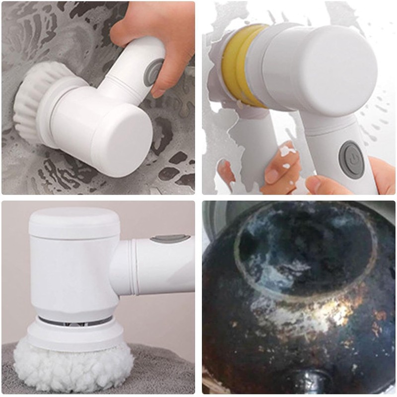 Electric Cordless Brush Set, Multipurpose Household Powersurface Scrubber