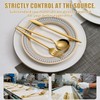 Gold Silverware Set for 8, 40 Pcs Stainless Steel Cutlery