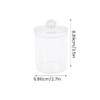 4 Pack Qtip Holder Dispenser for Cotton Ball, Transparent Dust-proof