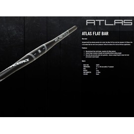 RaceFace Atlas Mountain Bike Handlebar (Black, 31.8-mm Clamp, 785-mm Wide, Flat)