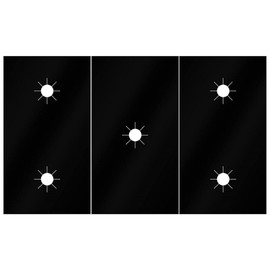 3Pcs Non-Dirty Stove Burner Cover Range Protector Gas Hob Top Heat Resistant