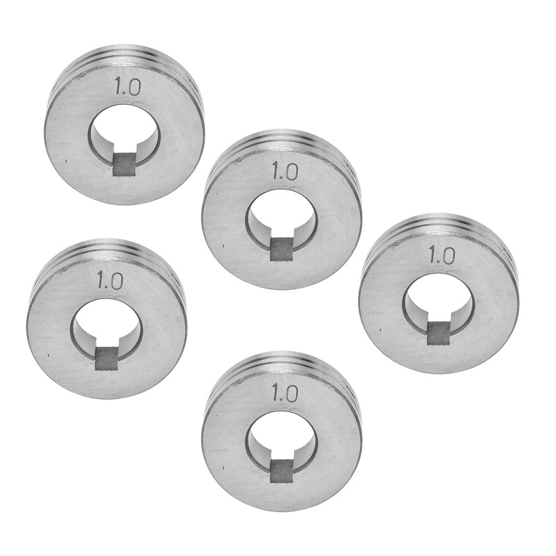 10Pcs Welder Wire Feed Roller 1.0‑1.2mm Groove Feeding Guide Wheel