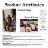 Gabasinover, Rolling Table Saw Stand Compatible with DEWALT's DWE7490X、DWE7491RS、DWE7499GD、D7480、DW745 ,