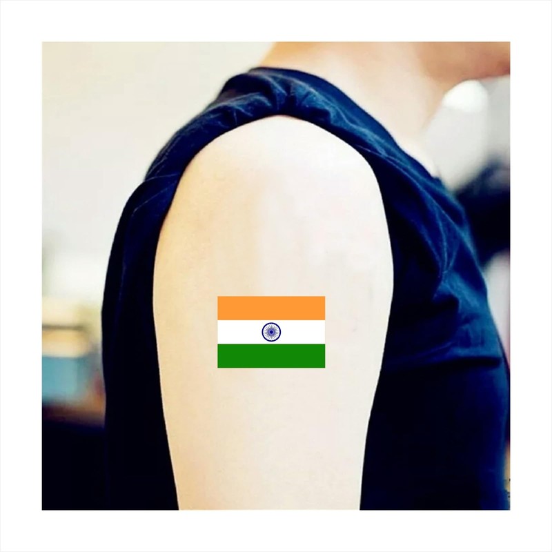 Womaha 30 Temporary India Flag Tattoos Fans Face Tattoo Stickers