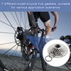 XINXINGDINGSHENG 8 Pcs Flywheel Gasket, Cassette Flywheel Hub Spacer, Aluminum