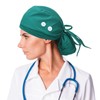JoyRing - Gorras quirúrgicas para mujer, 4 gorras ajustables con