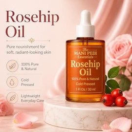 Aceite De Rosa Mosqueta Para El Rostro. 100% Puro, Natural, Prensado En Frío Y Orgánico. Rico En Vitaminas Que Nutren E Hidratan La Piel. 30 Ml (1 Oz 