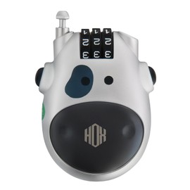 HOX Ultra-Secure 3-Digit Combination Lock with 3 Feet Retractable Cable for Bike, Ski, Snowboard and Stroller