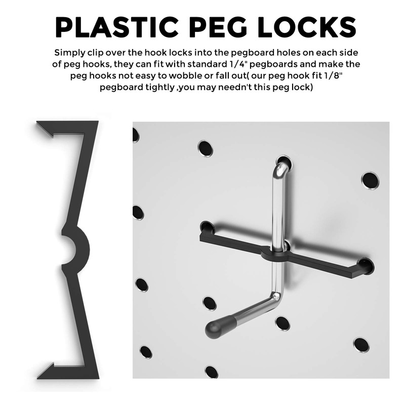 INCLY Pegboard Hooks Set for Hanging Tools, 206PCS Heavy Duty
