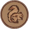 Squirrel Patrol Patch - 2" Diameter Round Embroidered Patch (Hook