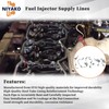 Niyako 6pcs Fuel Injector Supply Lines Replacement# 5086872AB 5086871AA 5086873AB