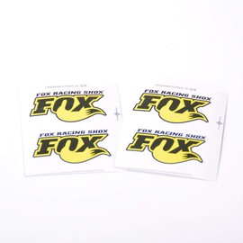 4PCS PVC Fox Shock Absorber Sticker Decal for 1/7 Traxxas Unlimited Desert Racer UDR (Yellow)