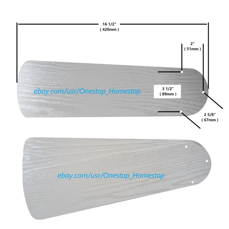 Westinghouse 5 - 42" Reversible Ceiling Fan Blades, Indoor /