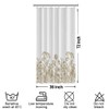 Uiiooazy White Shower Curtain for Bathroom Wild Flowers Fabric Stall