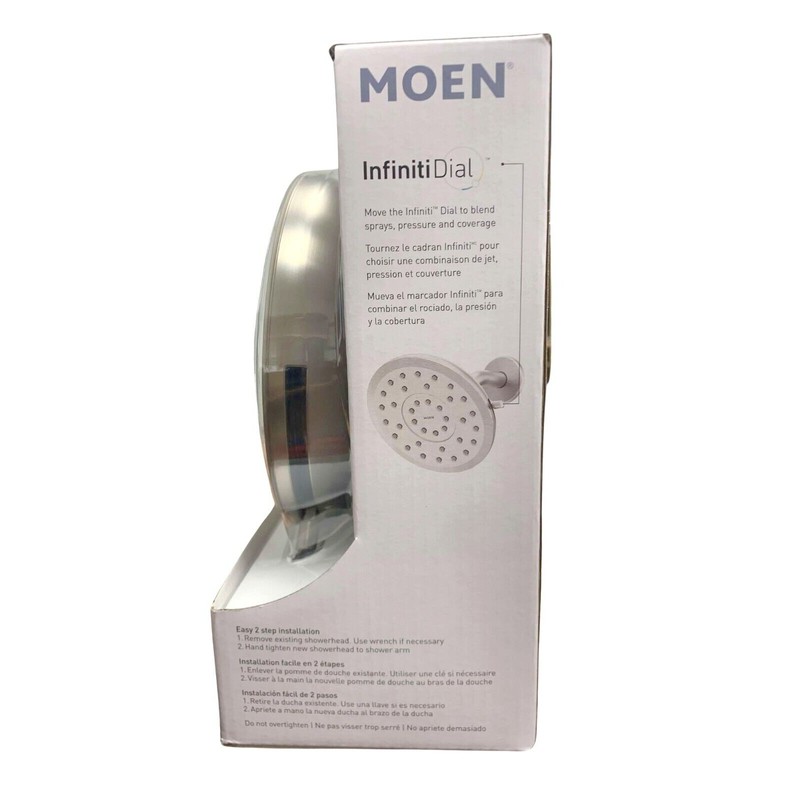Moen Verso Shower Head Infiniti Dial Brushed Nickle #220R6EPSRN Spot