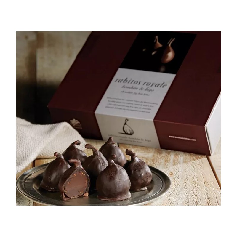 La Higuera Rabitos Royale Gourmet Dark Chocolate Stuffed Fig Bonbons