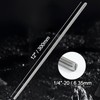 Jersvimc 2Pcs 1/4"-20 Threaded Rod Stainless Steel 1/4 Threaded Rod,