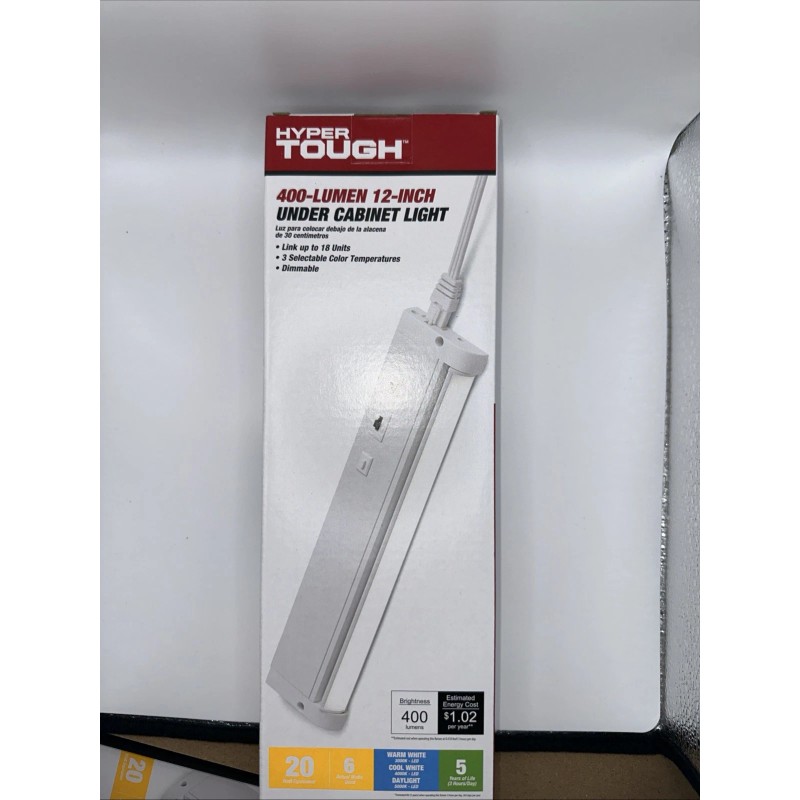 Hyper Tough LED Under Cabinet Light Swivel 3CCT Dimmable Adjustable