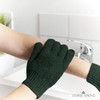 Temple Spring Exfoliating Gloves - Bamboo Bath/Shower Gloves, Bath Gloves