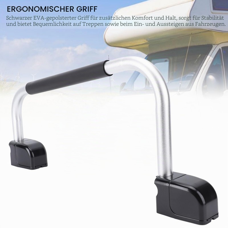 RV Handrail, Lockable, Folding RV Entrance Door Handle, Aluminum Alloy