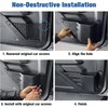 4Pcs Door Side Cup Holder Storage Pocket Compatible with Ford