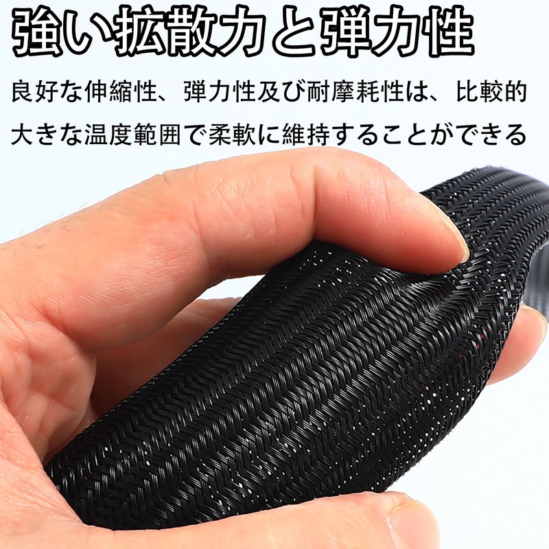 Cable Storage Sleeve, Braided Cable Cover, Cord Cover, DIY Cutable,