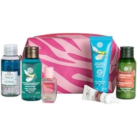 YVES ROCHER - Kit de de 6 Minis + Cosmetiquera Tamaño Travel Size, Ingredientes Naturales, Veganos Ideal para Regalar o llevar a todos lados
