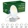zouzai 6 Inch 5CCT Ultra-Thin LED Recessed Ceiling Light with