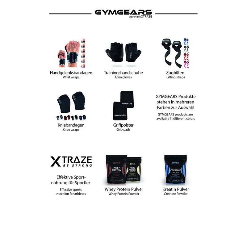 GYMGEARS Professional Lifting Straps [Padded] 60 cm for Strength Training,