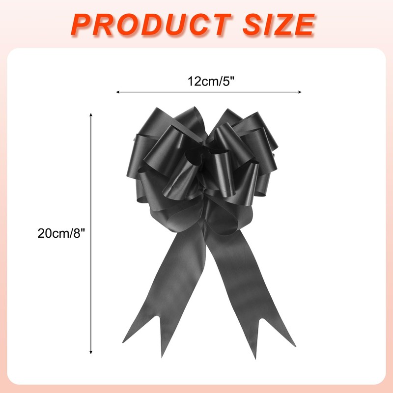 sourcing map 10pcs 5 Inch Large Pull Bow Big Gift