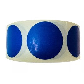 Labels and More 1" Round Navy Blue Prime Color coded Inventory Dots Stickers Labels 1 Roll /1000