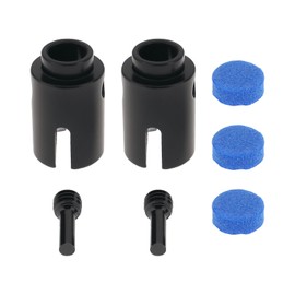 ECSiNG RC Car Steel External Gear Cup with Screw Shaft and Transmission Shaft Pad Compatible with Hot Racing STRF41 Pack