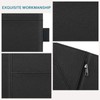 RSAquar Server Book Organizer with Zipper Pocket, PU Leather Restaurant