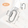 10 Pcs 304 Stainless Steel M3.5 Chain Link, Stainless Steel