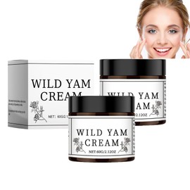 Dyceittdia 2pcs Wild Yam Cream, Yam Root Body Cream, Yam Root Moisturiser, Improves Sleep, Skin Tightening, Body Care Conditioning Cream, 2 Pieces x 60 g, Cream4
