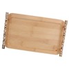 Bamboo Serving Tray with 2 Handle Eco Friendly Multipurpose Rectangular