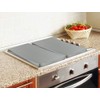 Reston Lloyd Rectangular Burner Cover, Steel, Set of 2, Stainless