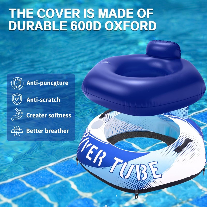 WERNNSAI 54" River Tube, Heavy Duty Inflatable Pool Float with