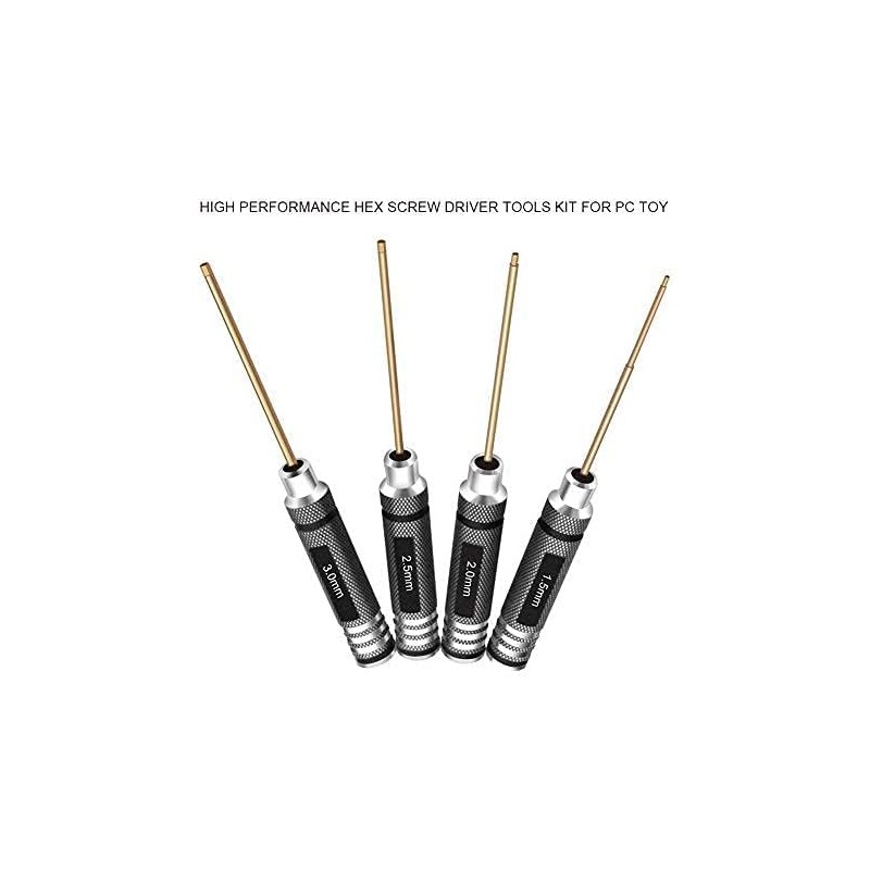 HRB 4pcs 1.5mm 2.0mm 2.5mm 3.0mm Hex Screw Driver Set