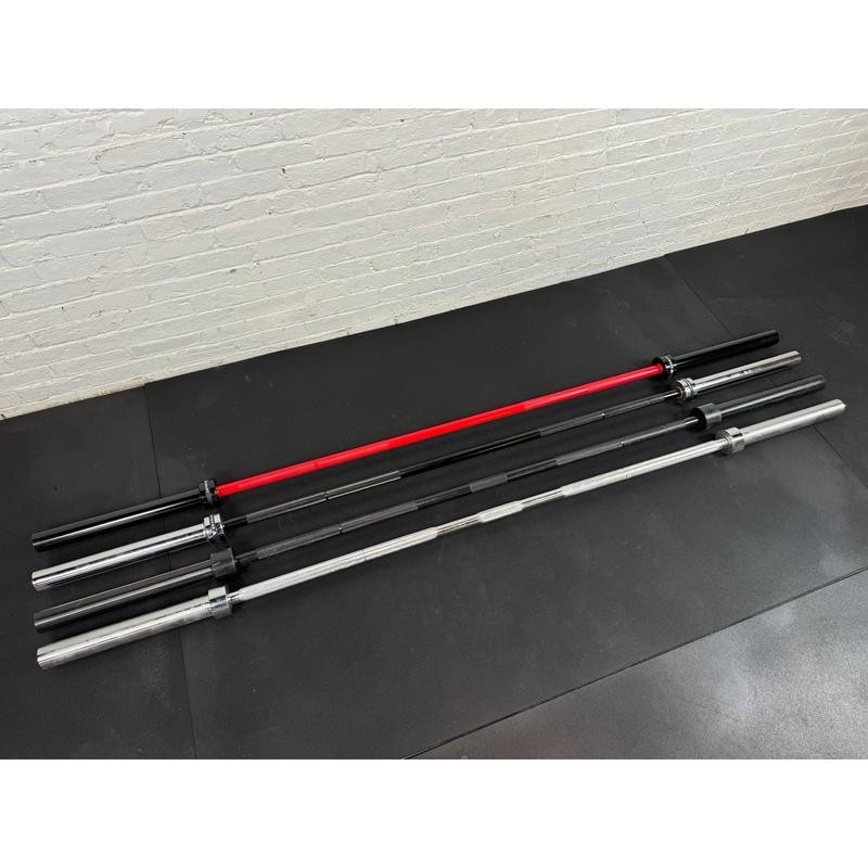 7' Premium Olympic Barbell 45lb - Color: Red