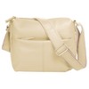 Samantha Look Women's Genuine Leather Shoulder Bag, Made in Italy,