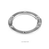 White Galvanized Steel Toilet Flange Replacement Ring 7 in.