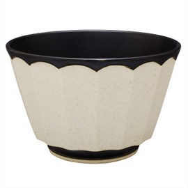 Hasami Ware Don 105225 635 Bowl, L, Earth, Black Mat