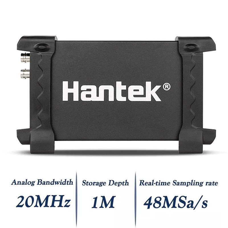 Hantek 6022BE Osciloscopio digital portátil basado en PC 2 canales