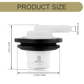 HABNVUON Fuel Tank Vent Valve, Gas Tank Vent Rollover Valve with Grommet Seal Kit, Car Accessories Fuel Tank Vent Plug Compatible for Jeep Wrangler, Ford F150 F250 1980-1996, F350 1980-1997
